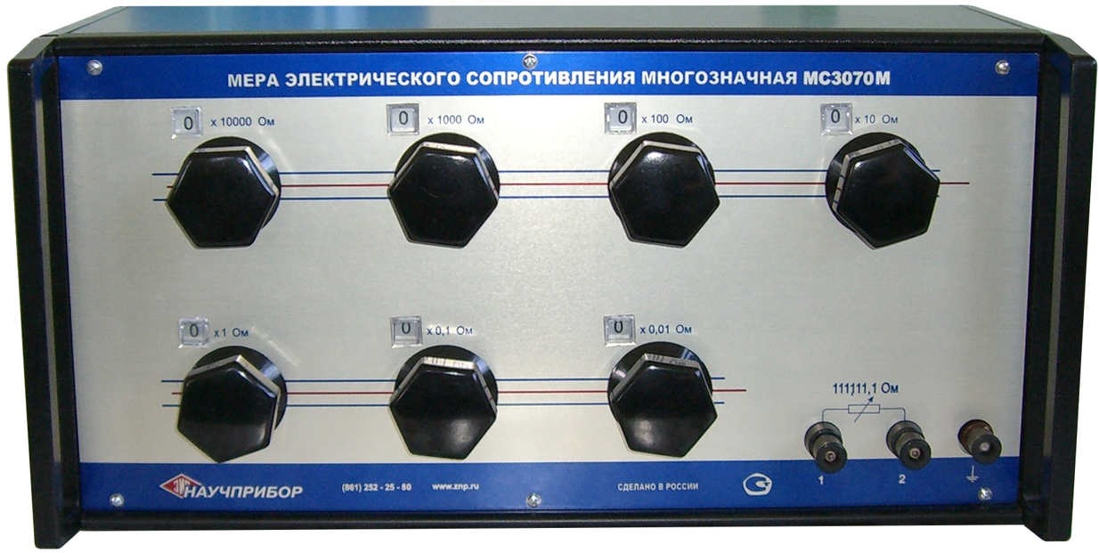 МС3070М-1 — мера электрического сопротивления постоянного тока многозначная