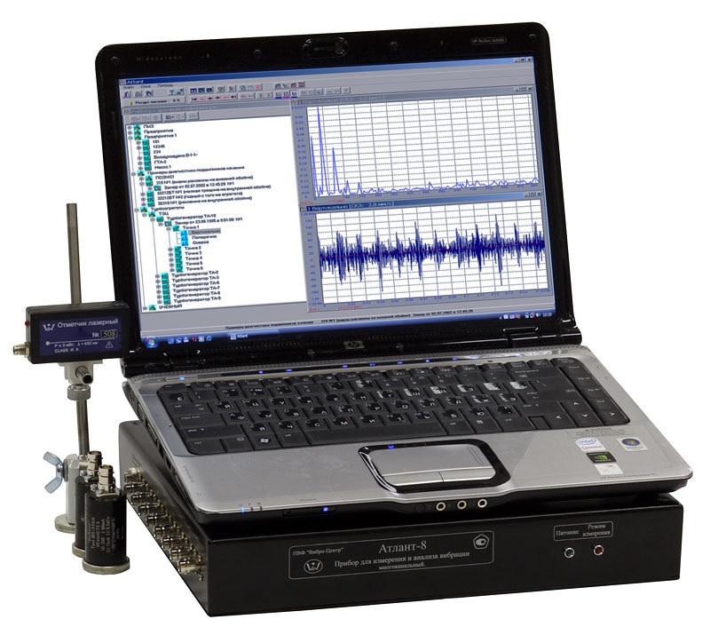 Атлант-32 - многоканальный синхронный регистратор и анализатор вибросигналов (виброанализатор)