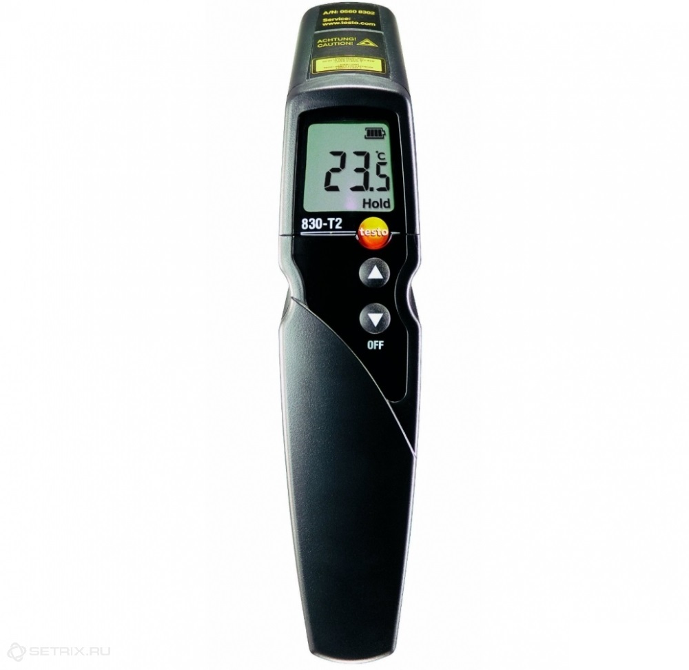 Testo 830-T2 — инфракрасный термометр с 2-х точечным лазерным целеуказателем