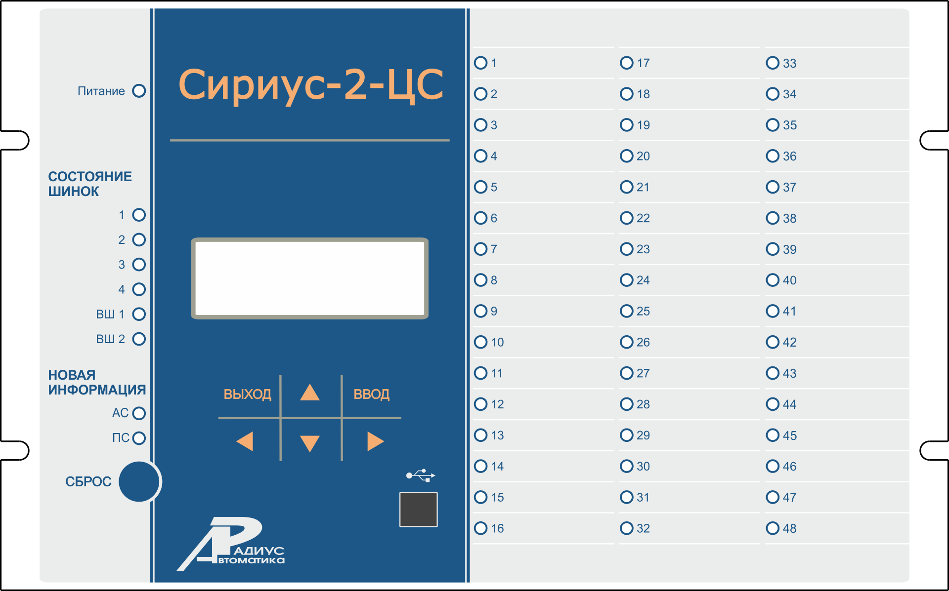 Сириус-2-ЦС — устройство центральной сигнализации