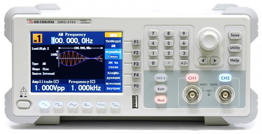 AWG-4124 — генератор сигналов специальной формы