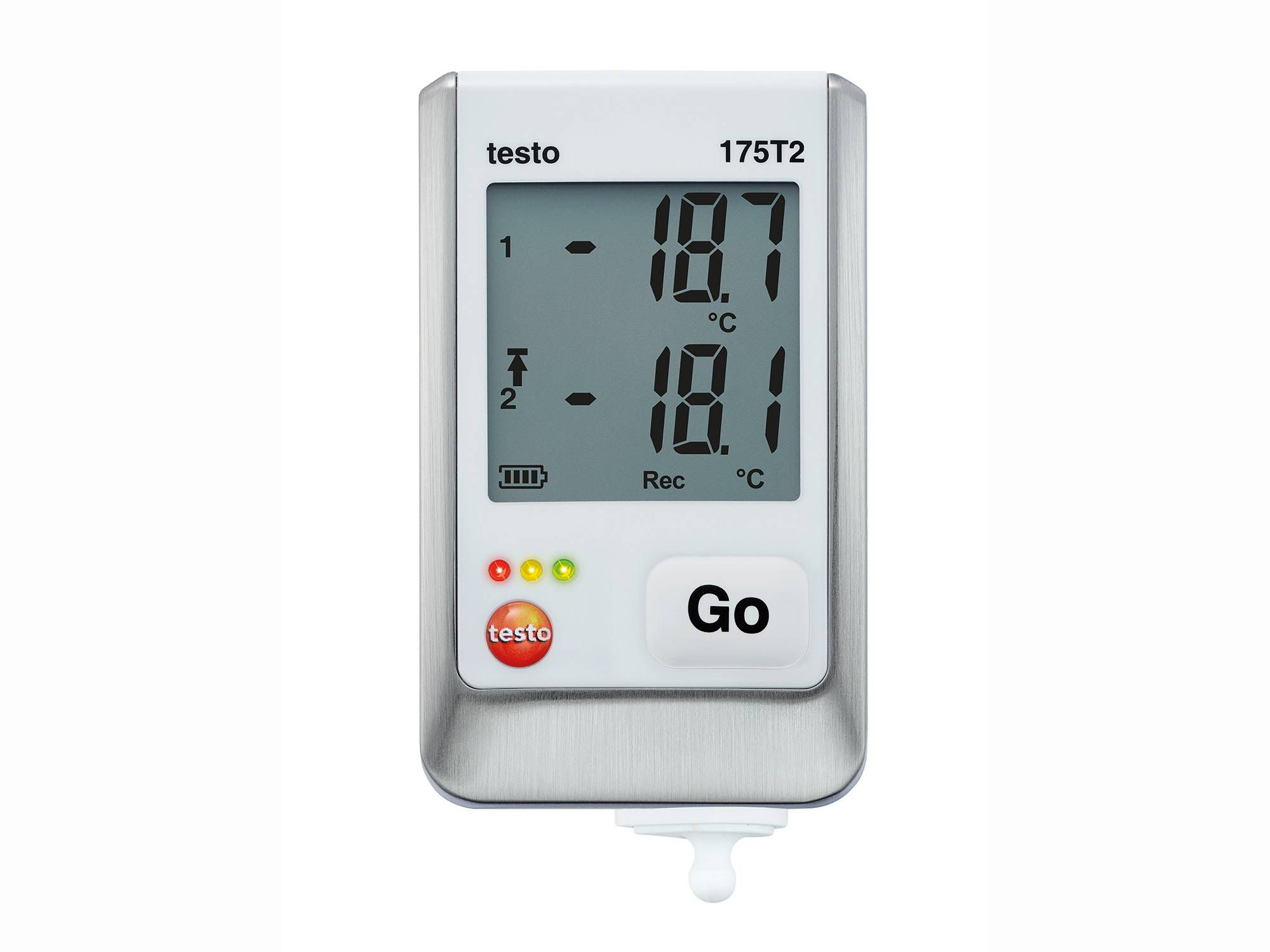 Testo 175 T2 - 2х-канальный логгер данных температуры с внутренним сенсором и разъемом для внешнего зонда