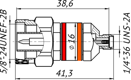 Переход коаксиальный ADP1A-NM-35F