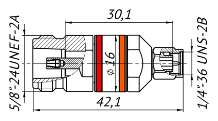 Переход коаксиальный ADP1A-NF-35M